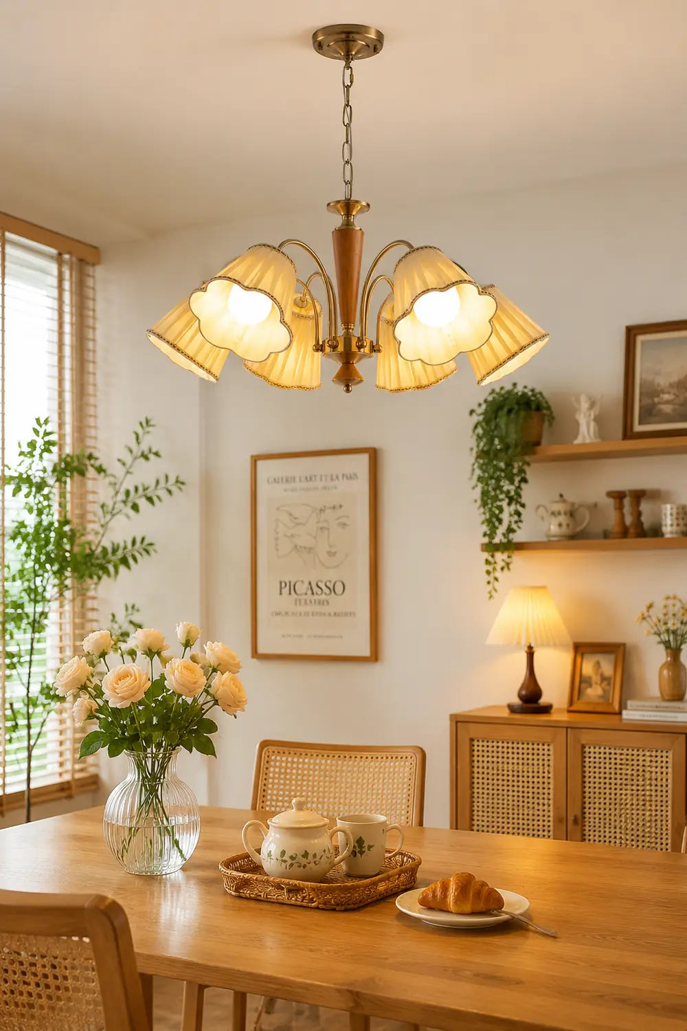 Florentine Fabric Chandelier - Lumpaz