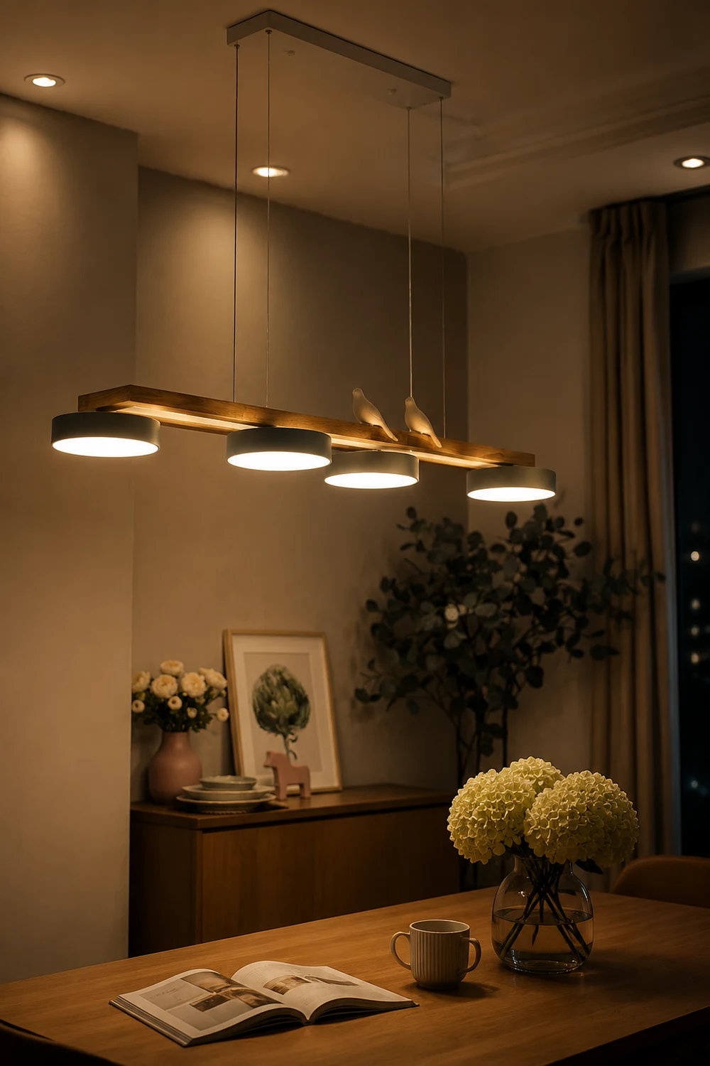 Sienna Bird Long Chandelier - Lumpaz