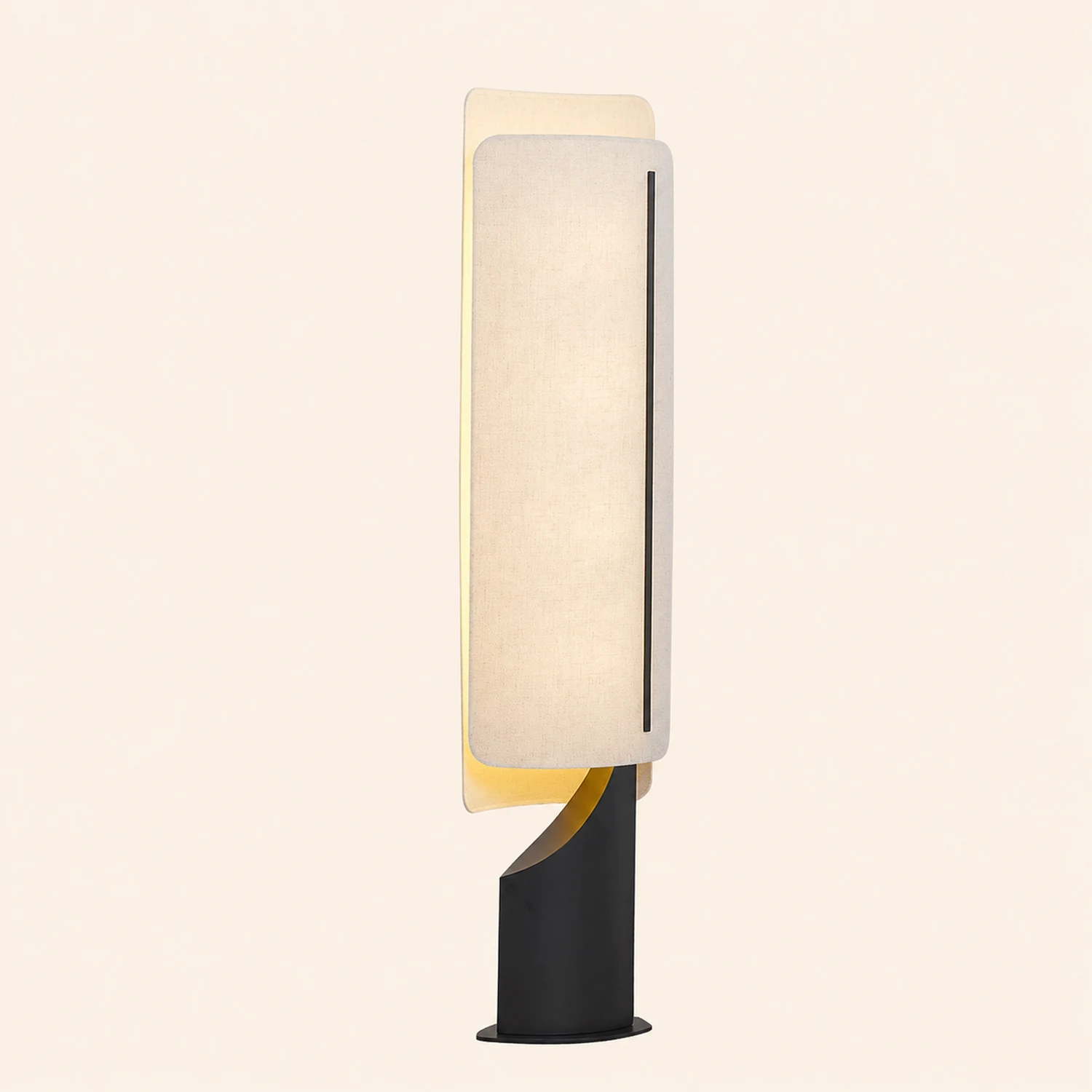 Barrier Linen Floor Lamp - Lumpaz