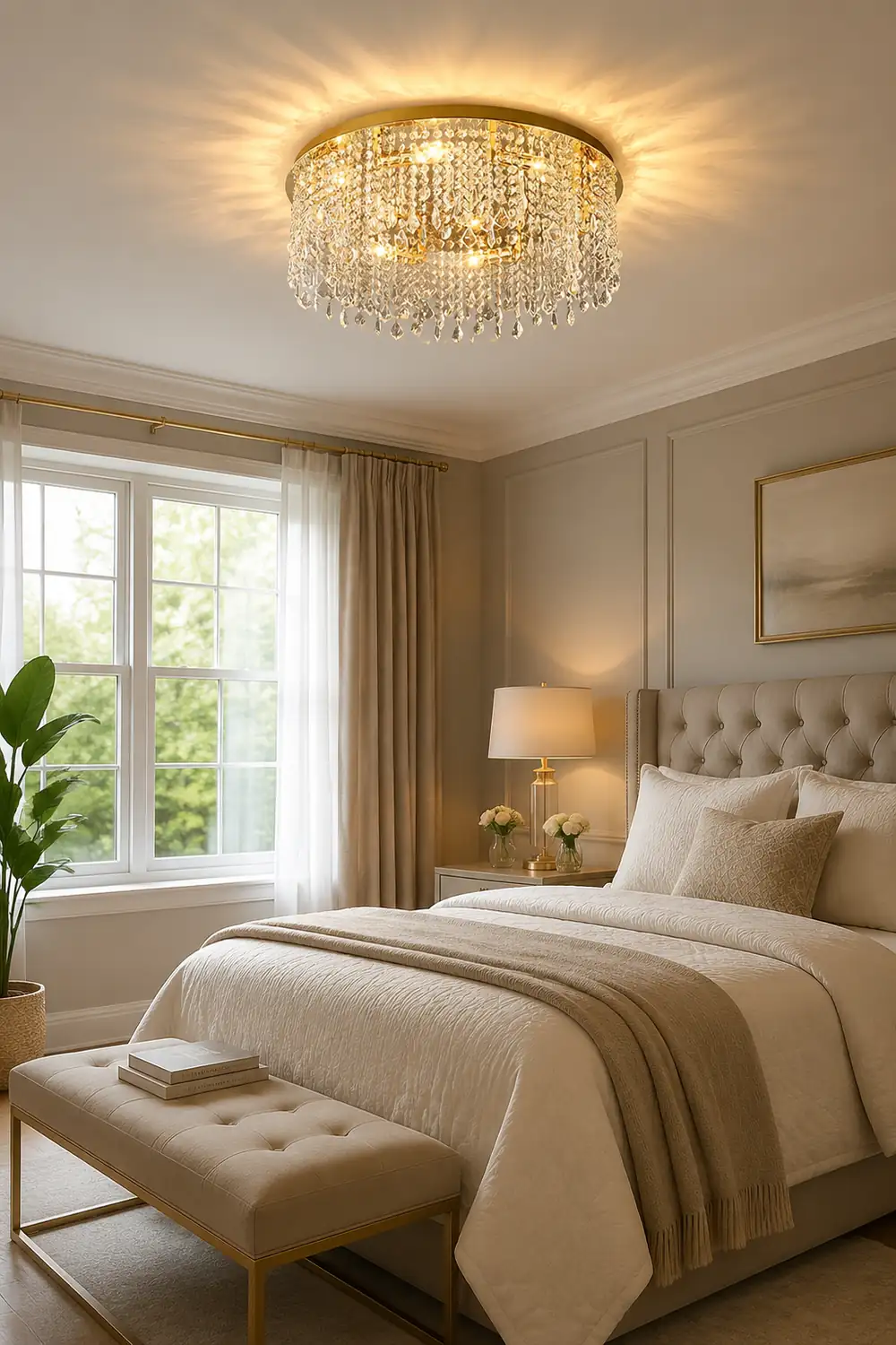Beirio Crystal Ceiling Lamp - Lumpaz