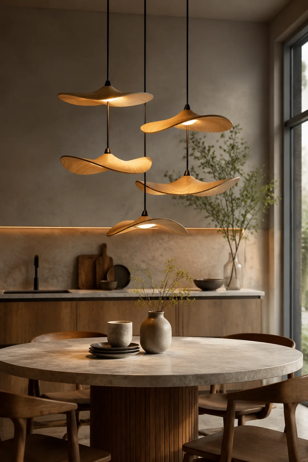 Empty Leaf Chandelier - Lumpaz