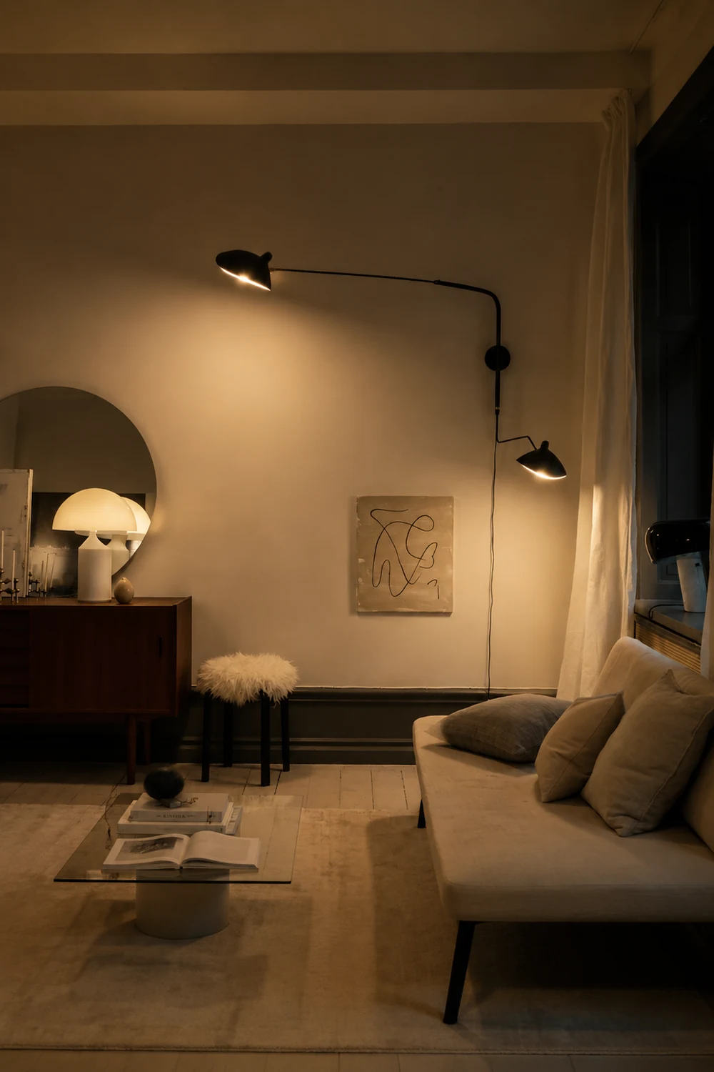 Serge Mouille Plug In Wall Lamp - Lumpaz