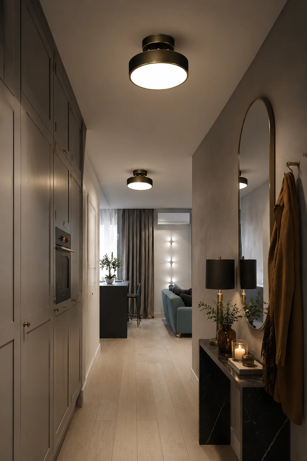 Nordic Industrial Simple Round LED Ceiling Light - Lumpaz
