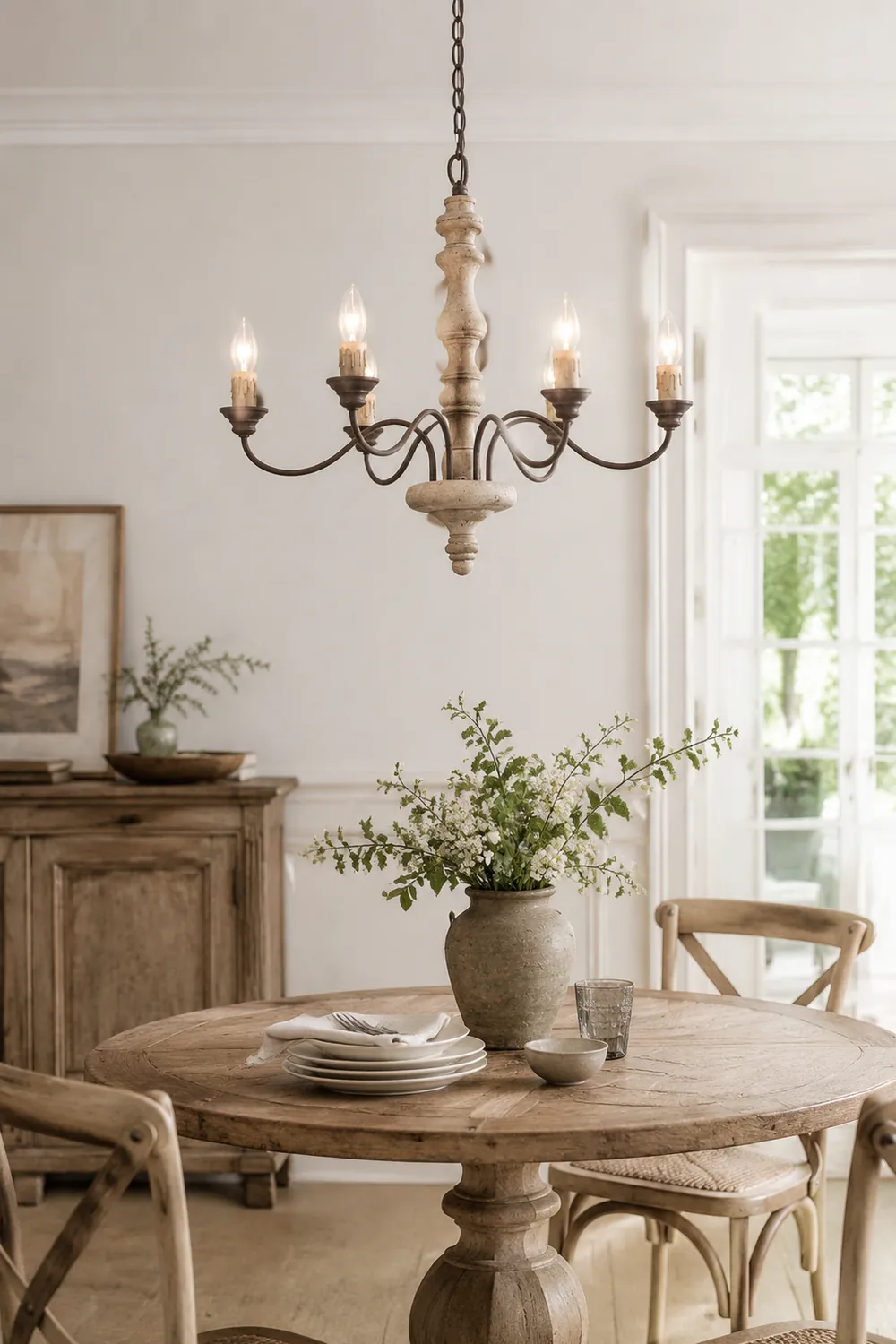 Candlestick Farmhouse chandelier - Lumpaz