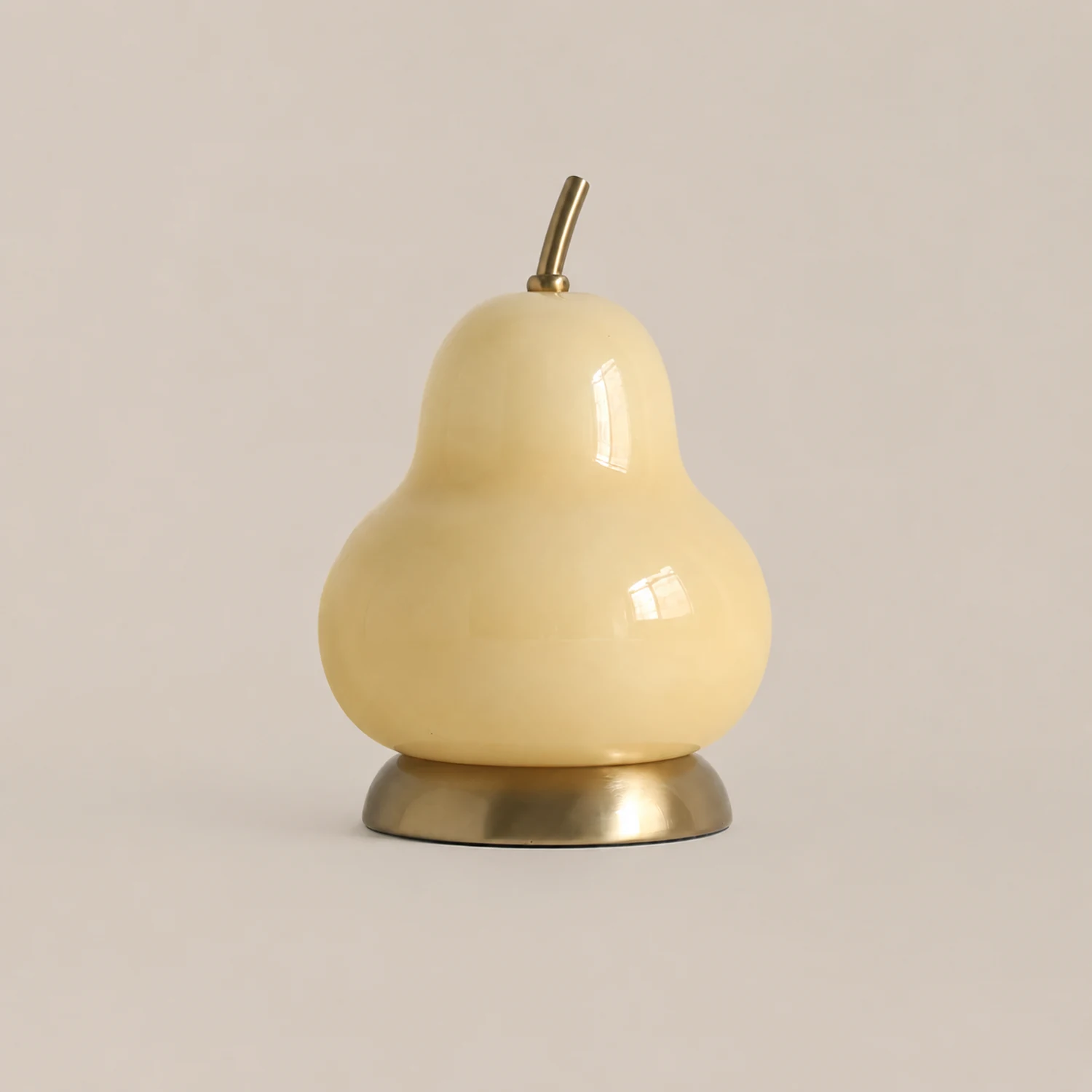 Pear Glass Built-in Battery Table Lamp - Lumpaz