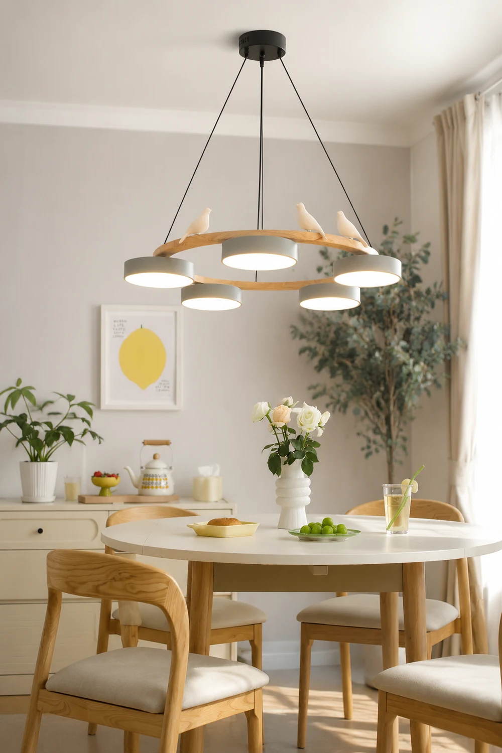 Sienna Bird Round Chandelier - Lumpaz
