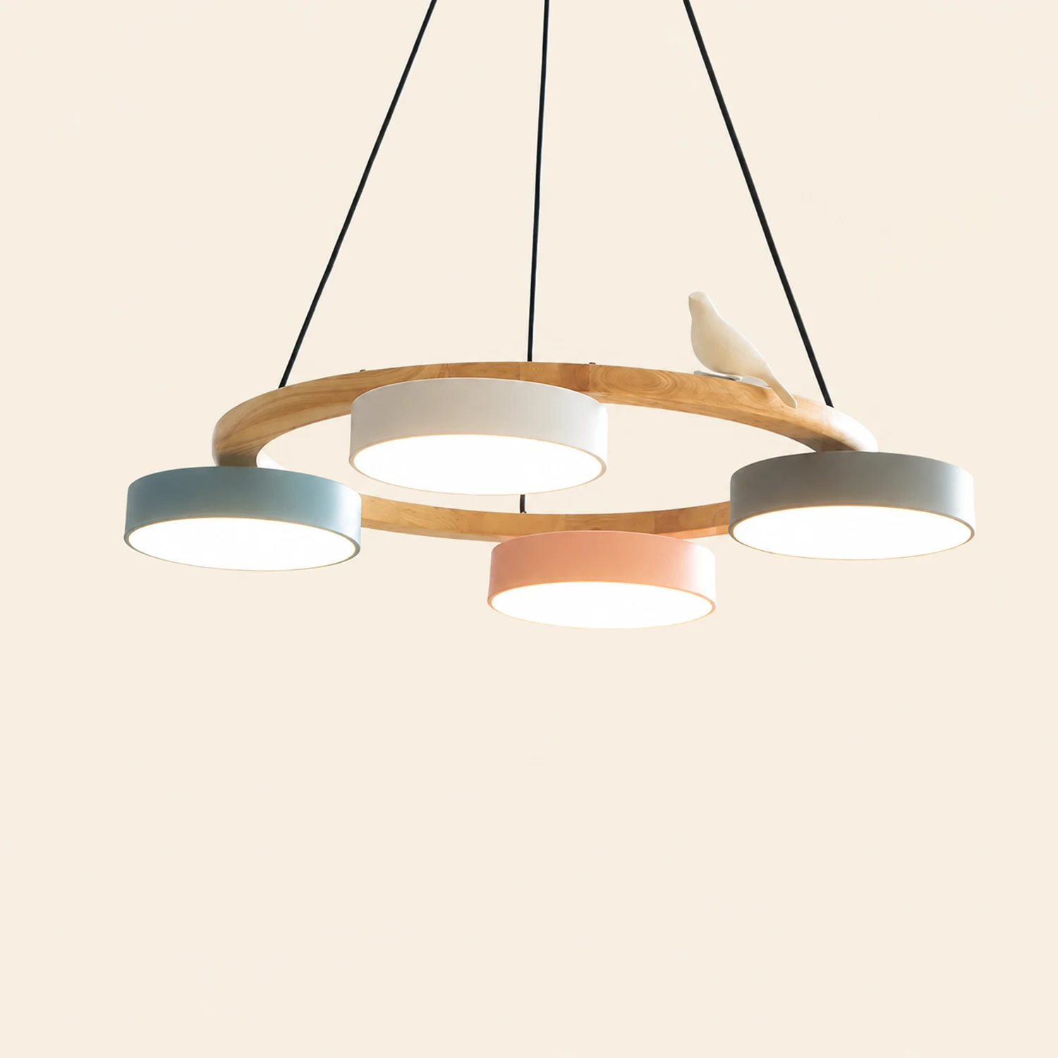 Sienna Bird Round Chandelier - Lumpaz