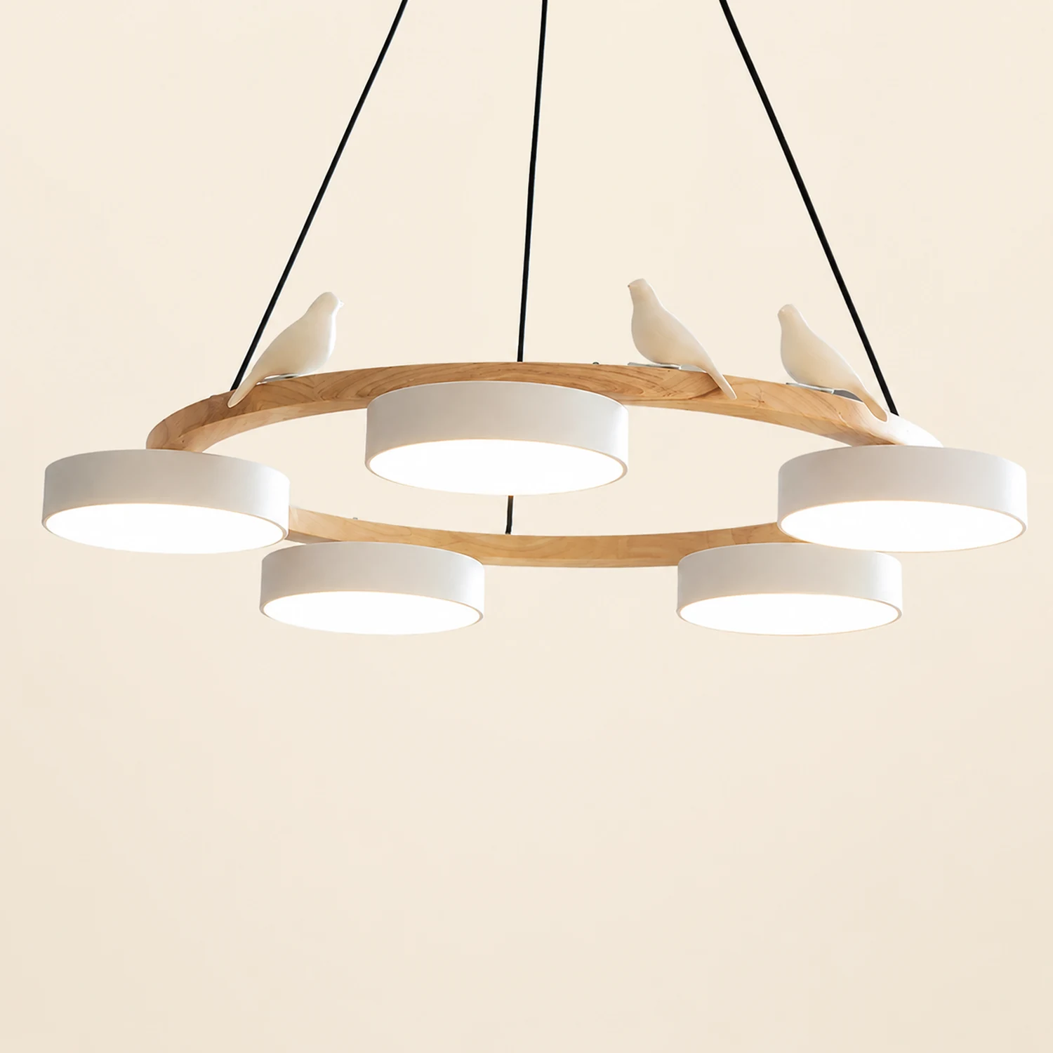 Sienna Bird Round Chandelier - Lumpaz