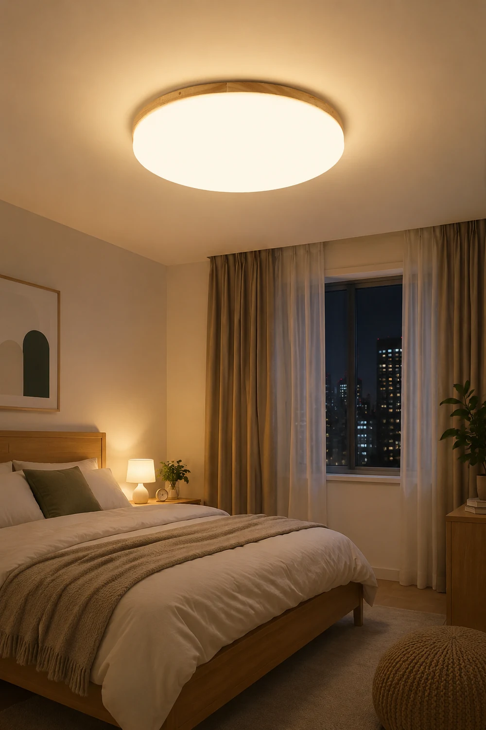 Simple Round Acrylic LED Ceiling Light - Lumpaz