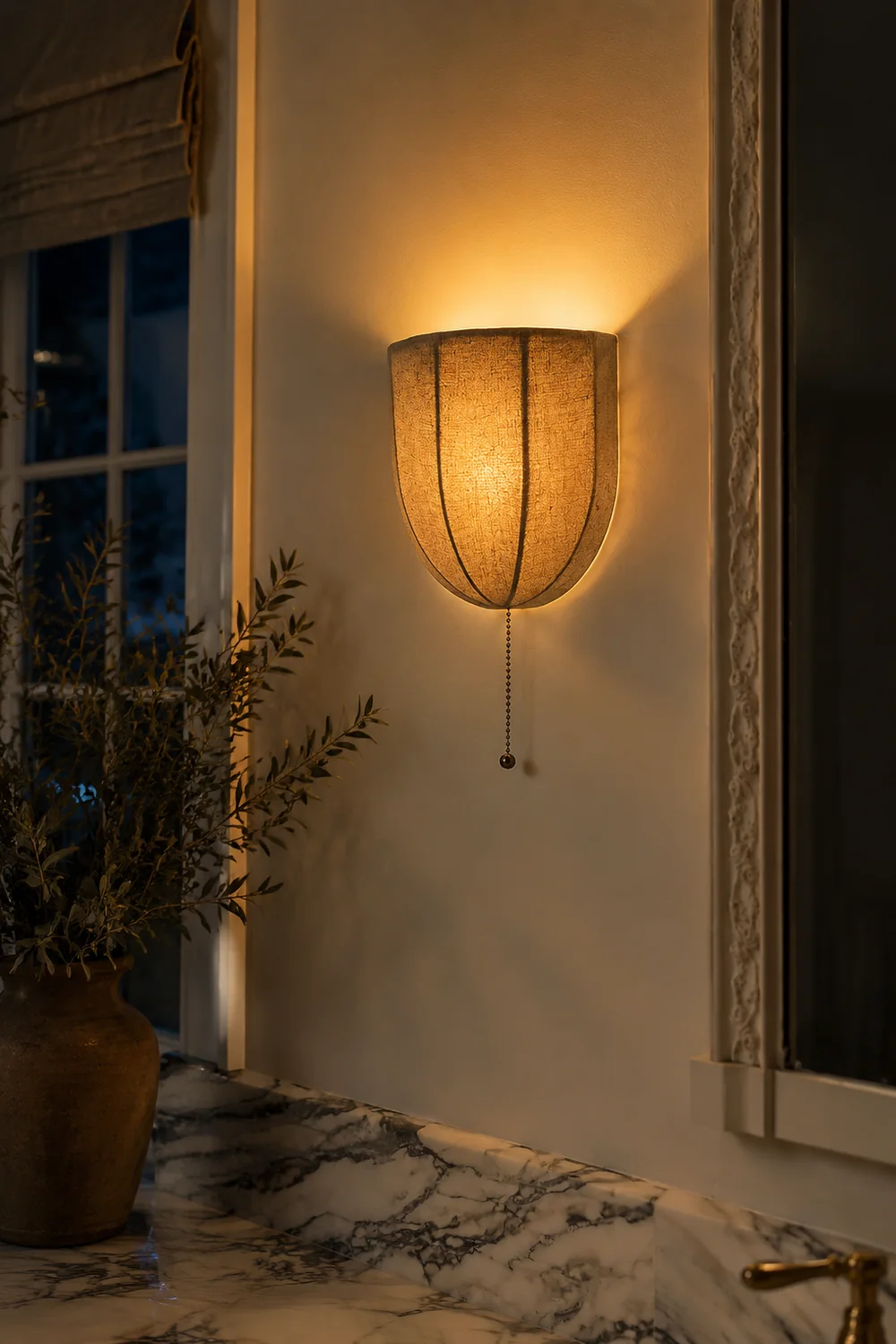 Sienna Linen Wall Sconce - Lumpaz