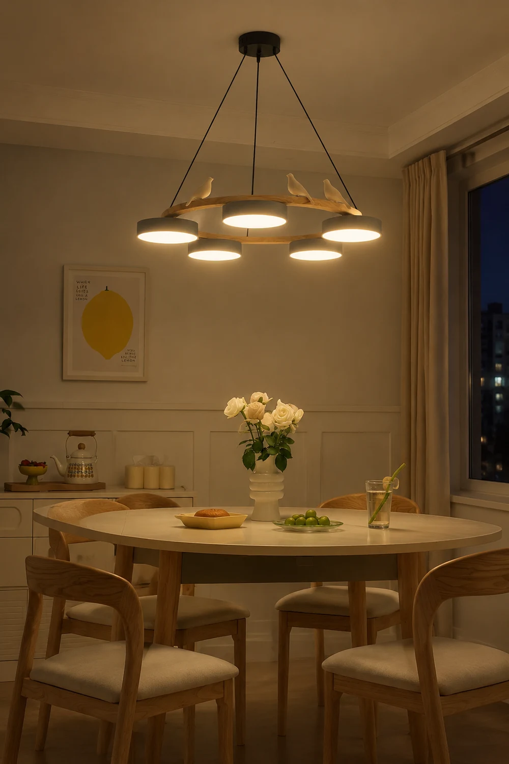 Sienna Bird Round Chandelier - Lumpaz