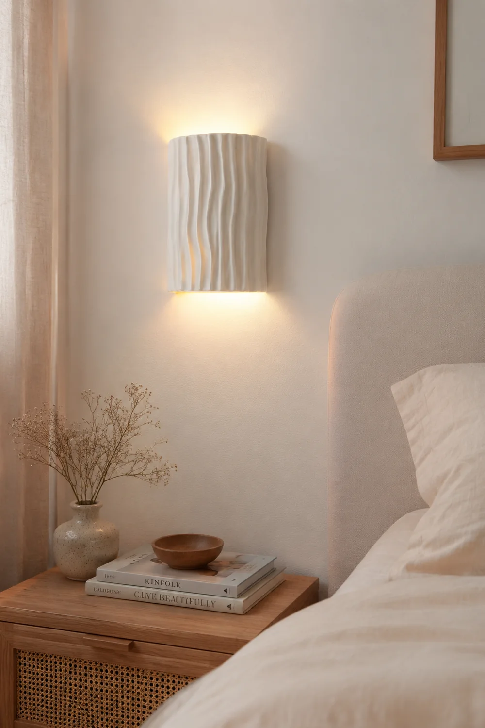 Pleated Resin Wall Lamp - Lumpaz