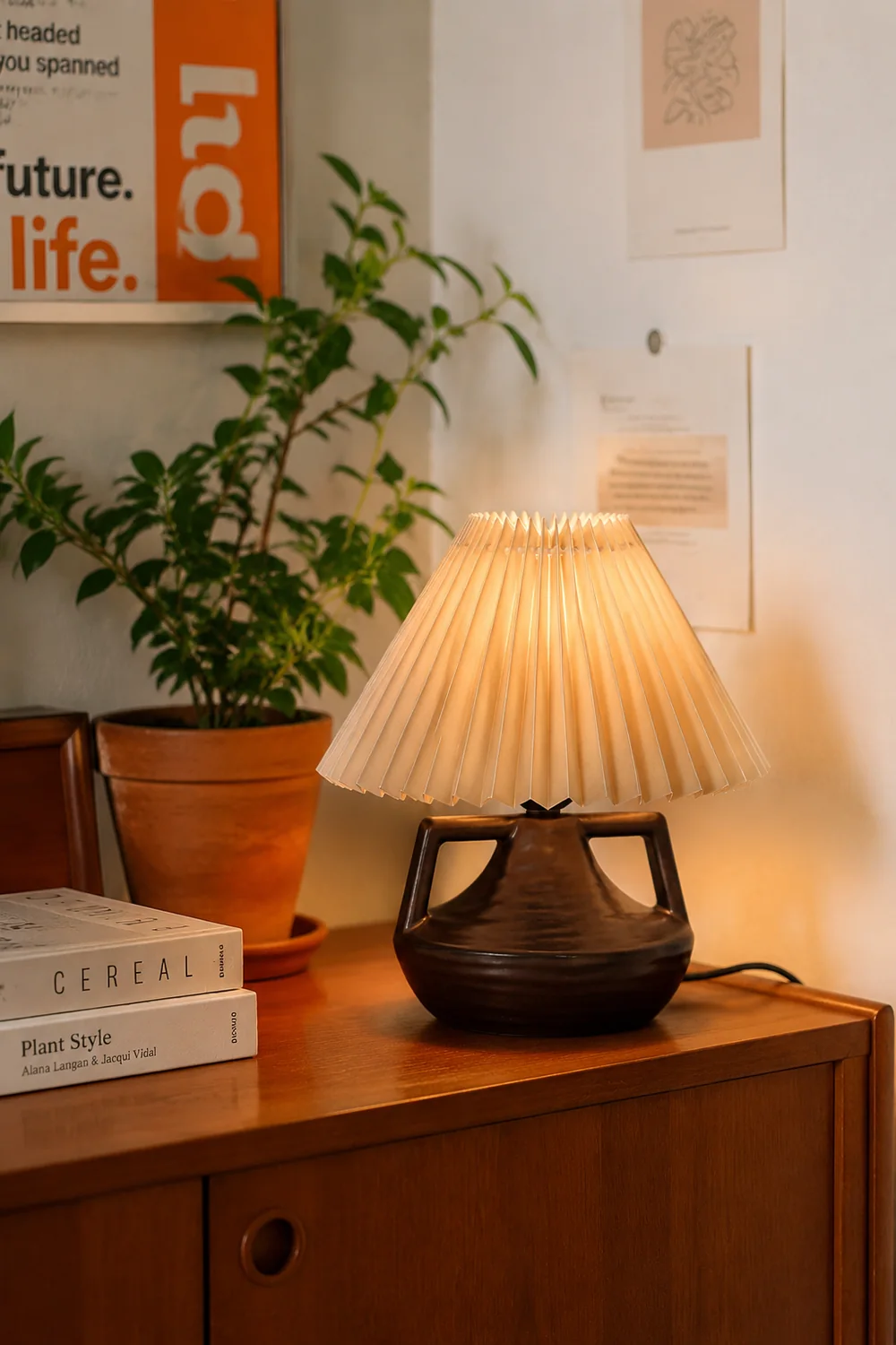 Navia Pleated Table Lamp - Lumpaz