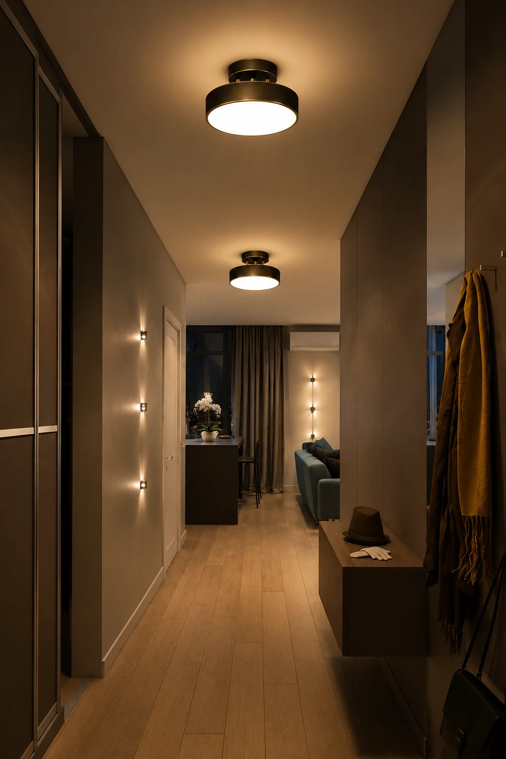Nordic Industrial Simple Round LED Ceiling Light - Lumpaz