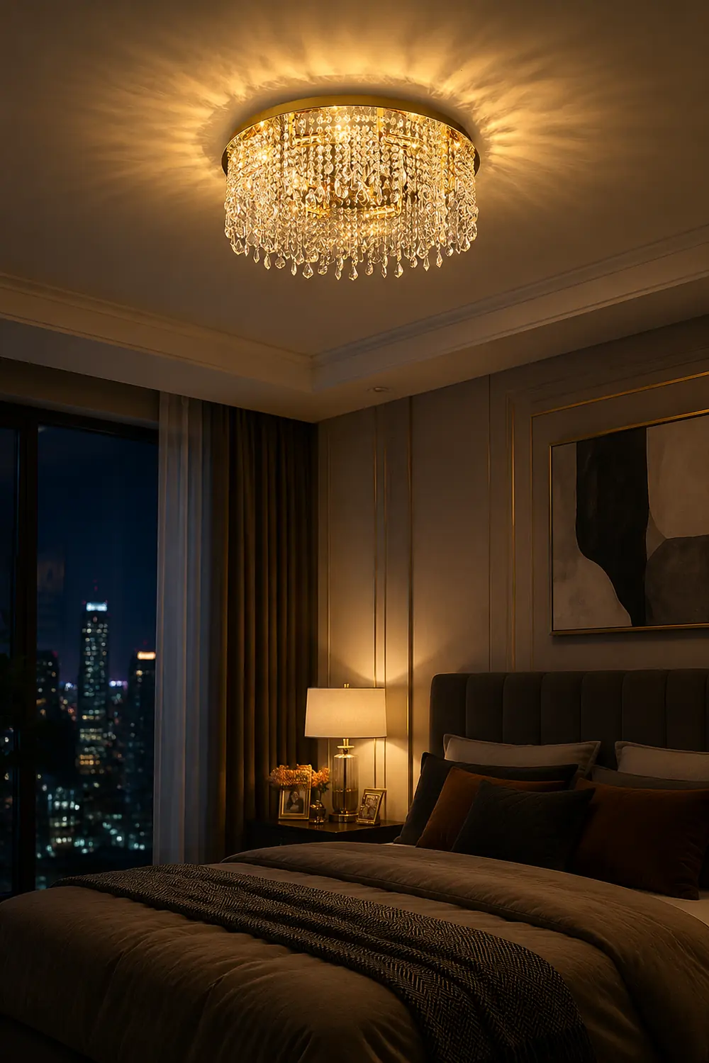Beirio Crystal Ceiling Lamp - Lumpaz
