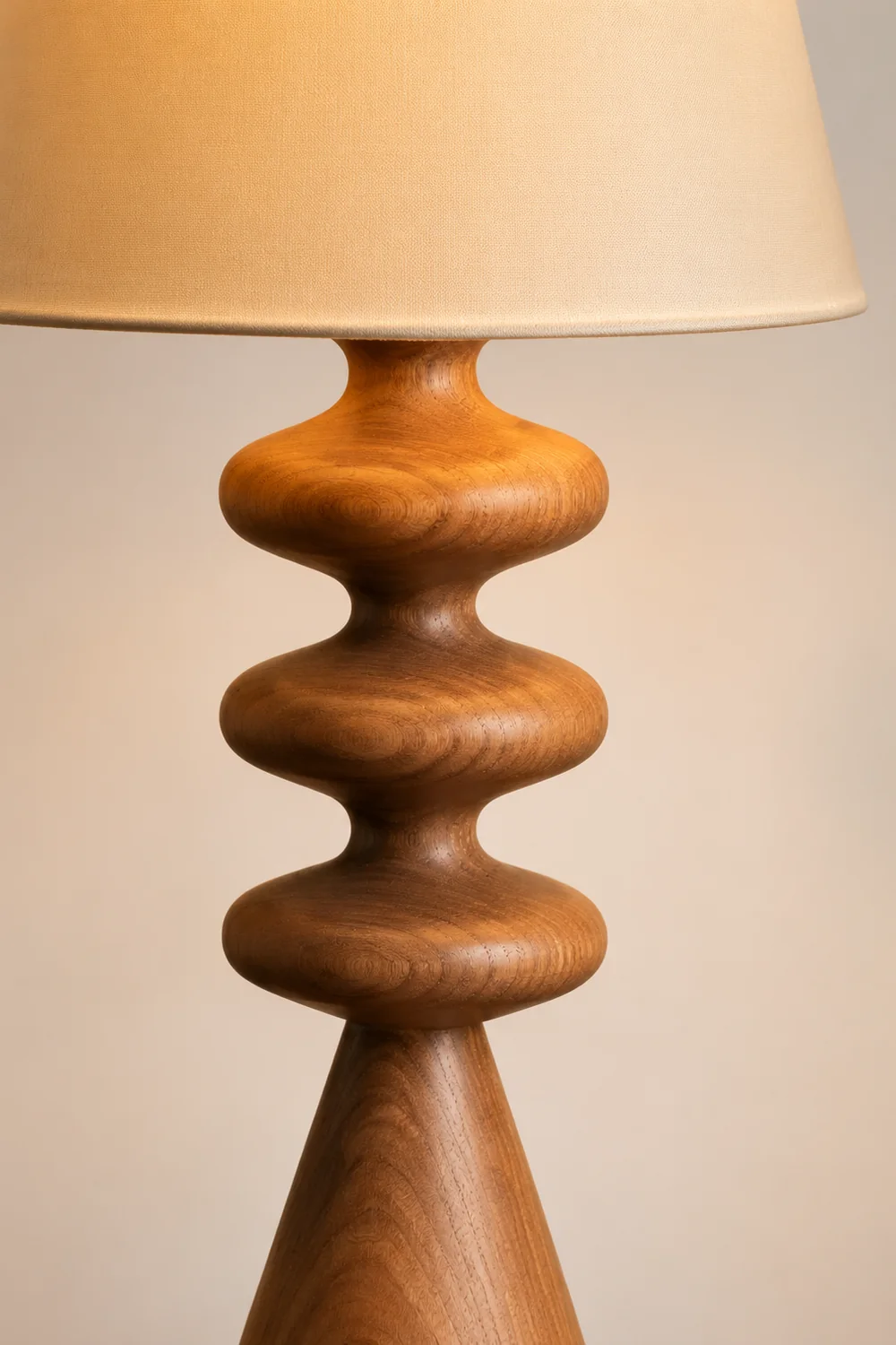 Ripple Wood Table Lamp - Lumpaz