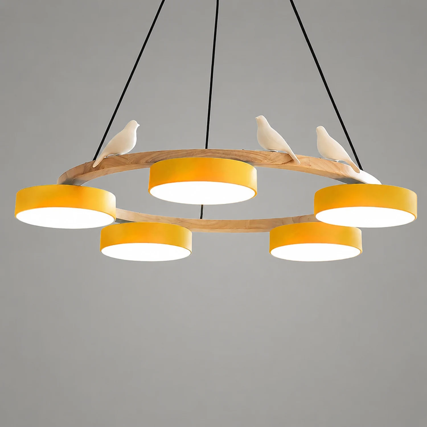 Sienna Bird Round Chandelier - Lumpaz