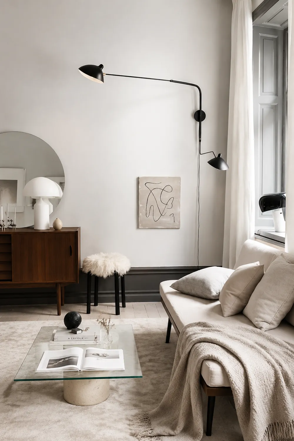 Serge Mouille Plug In Wall Lamp - Lumpaz