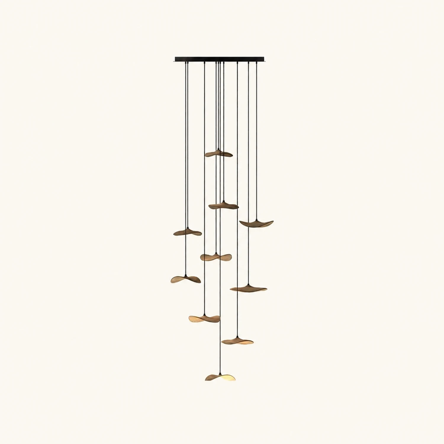 Empty Leaf Chandelier - Lumpaz