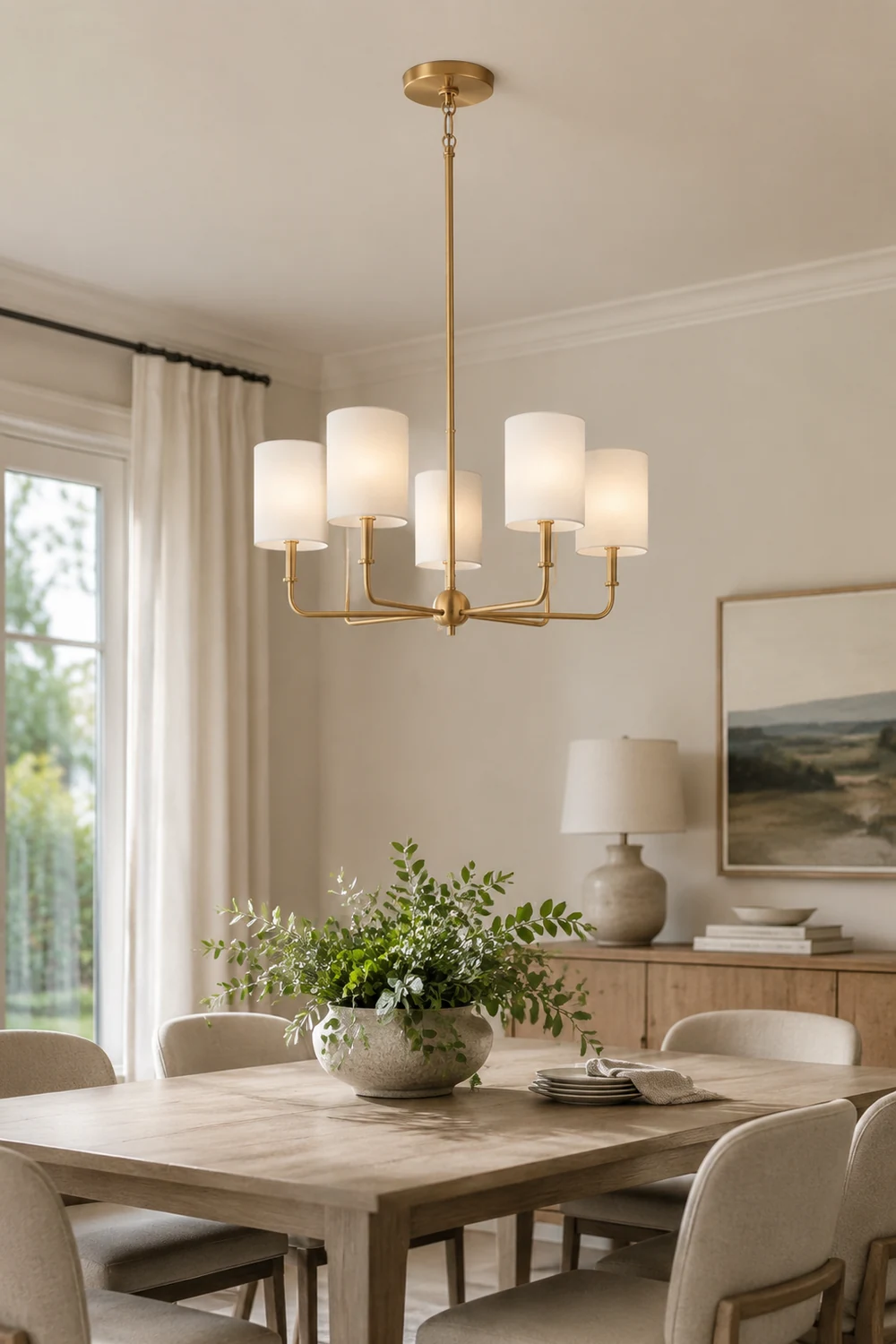 Foxdale Brass Chandelier - Lumpaz