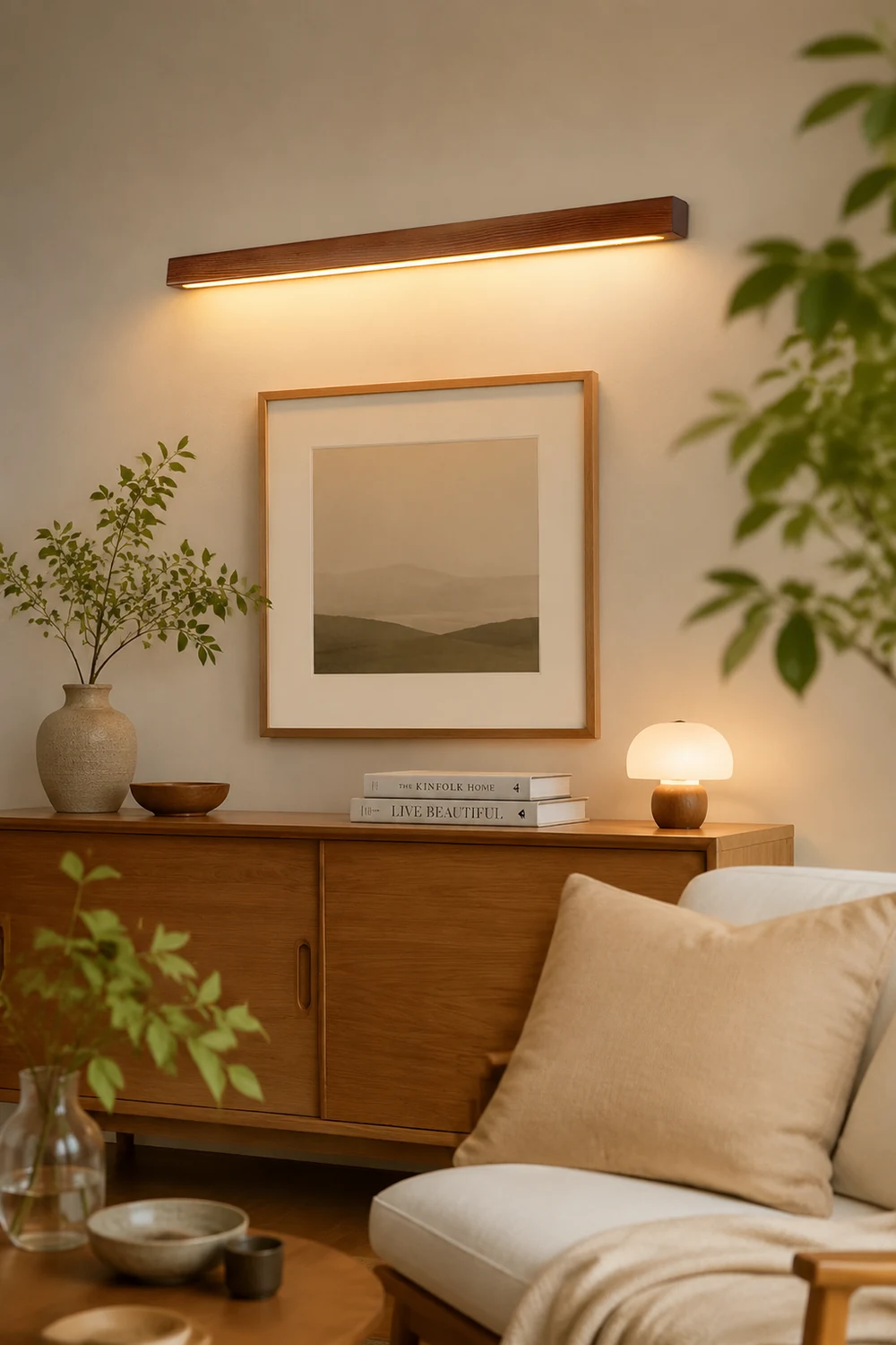 Arlo Linear Wood Wall Light - Lumpaz