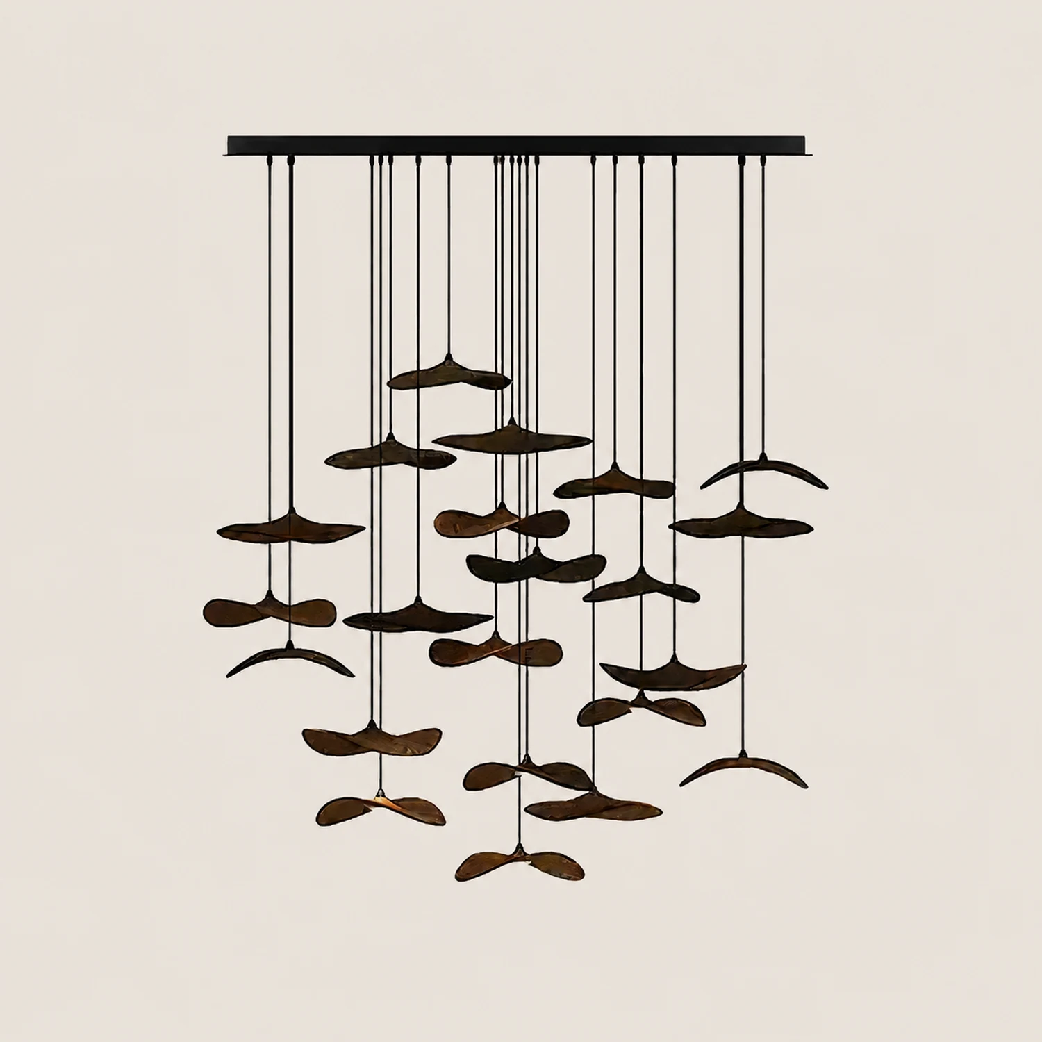 Empty Leaf Chandelier - Lumpaz