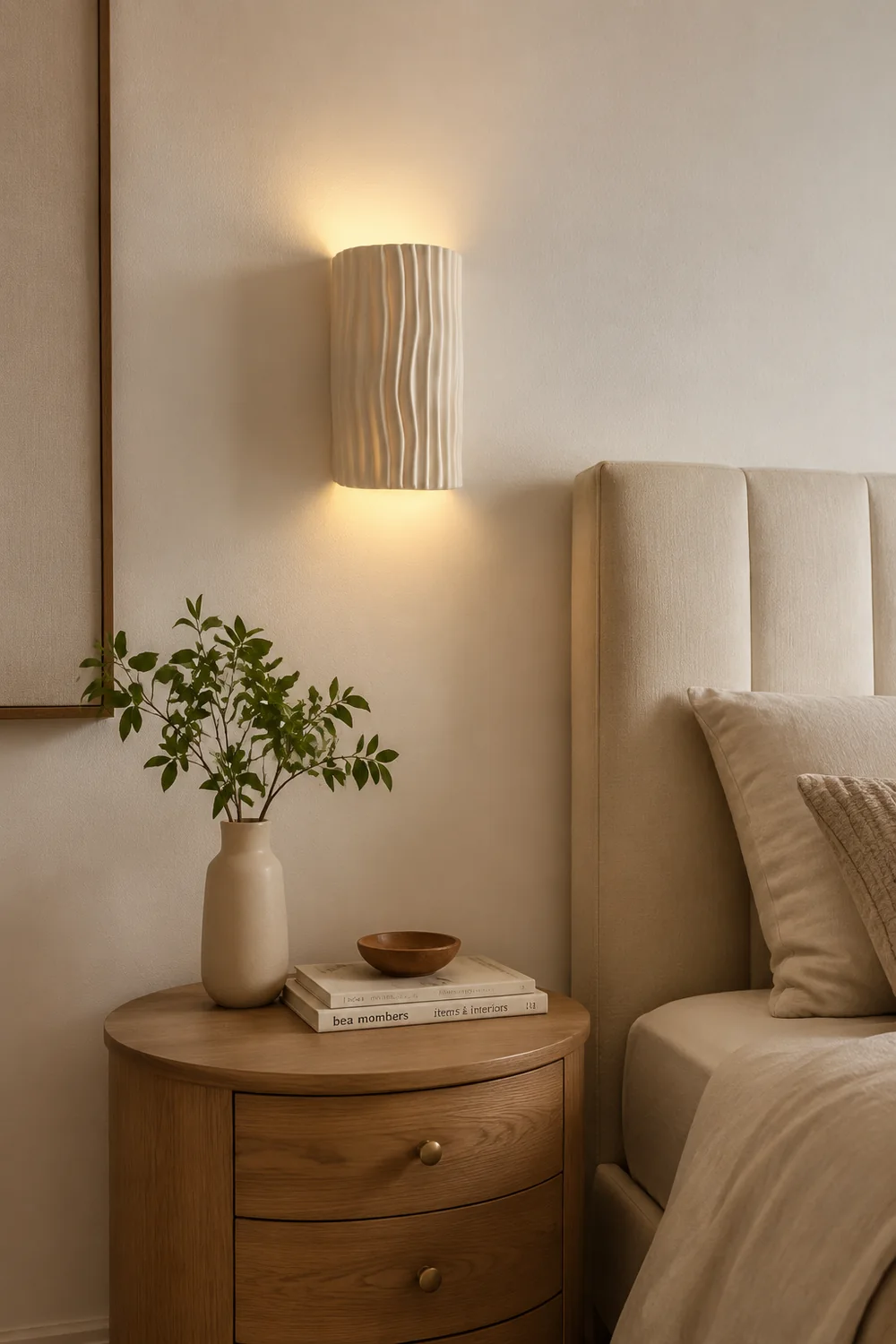 Pleated Resin Wall Lamp - Lumpaz