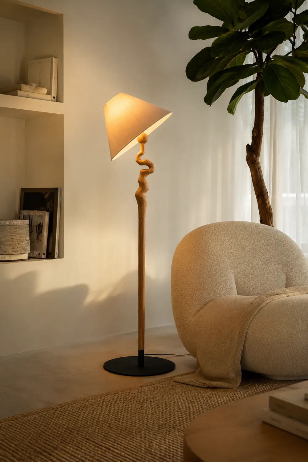 Serpentine Twist Floor Lamp - Lumpaz