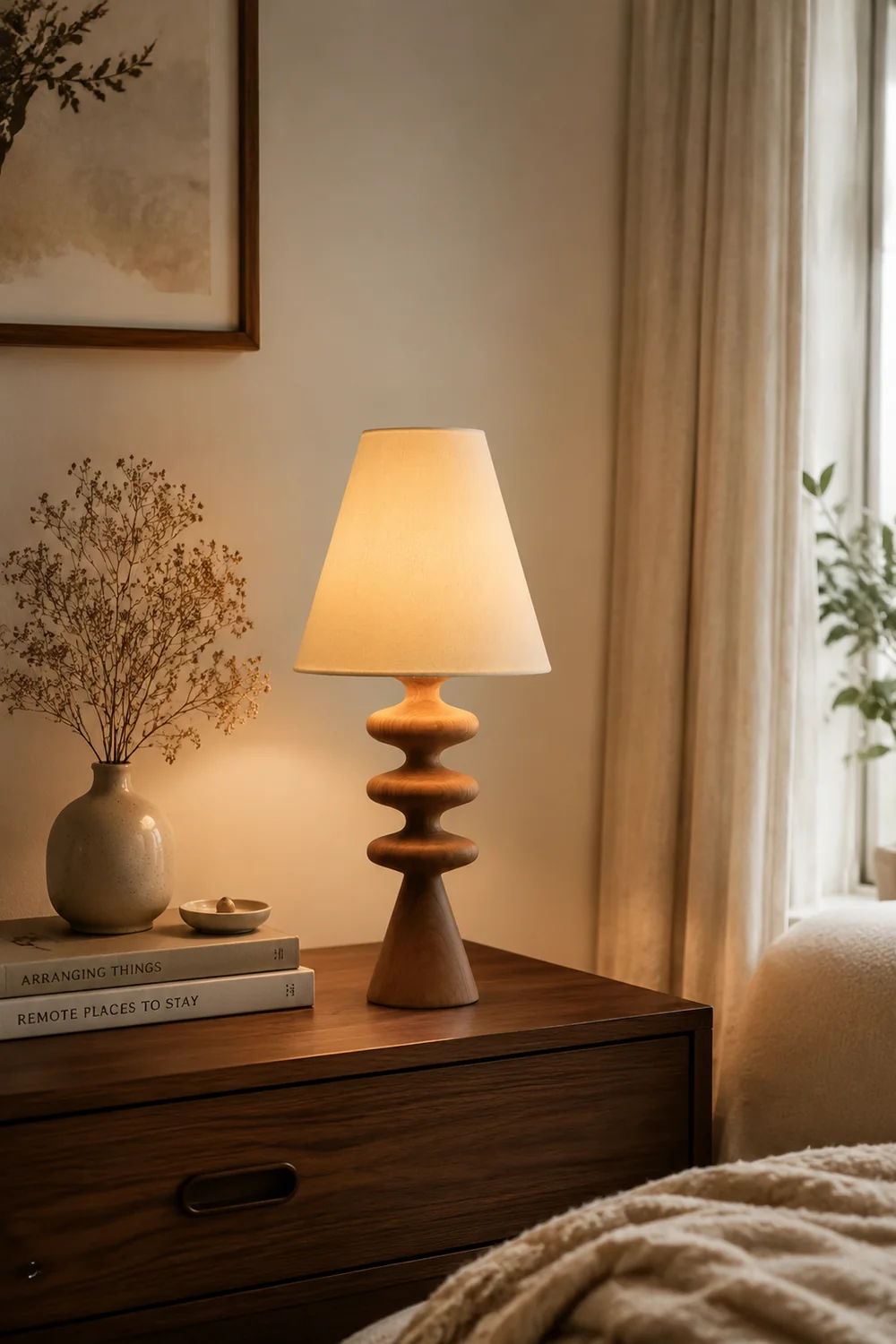 Ripple Wood Table Lamp - Lumpaz