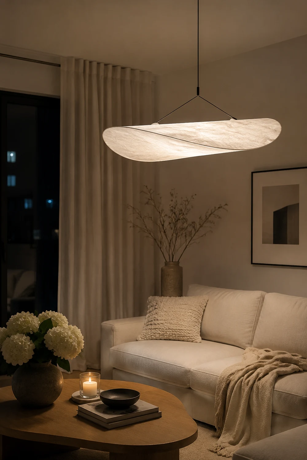Tense Tyvek Pendant Lamp - Lumpaz