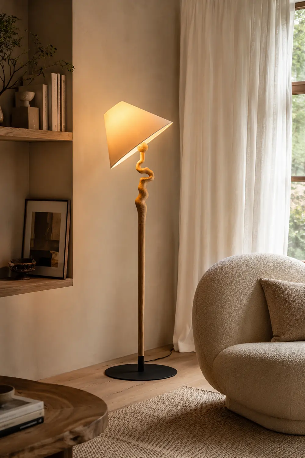 Serpentine Twist Floor Lamp - Lumpaz