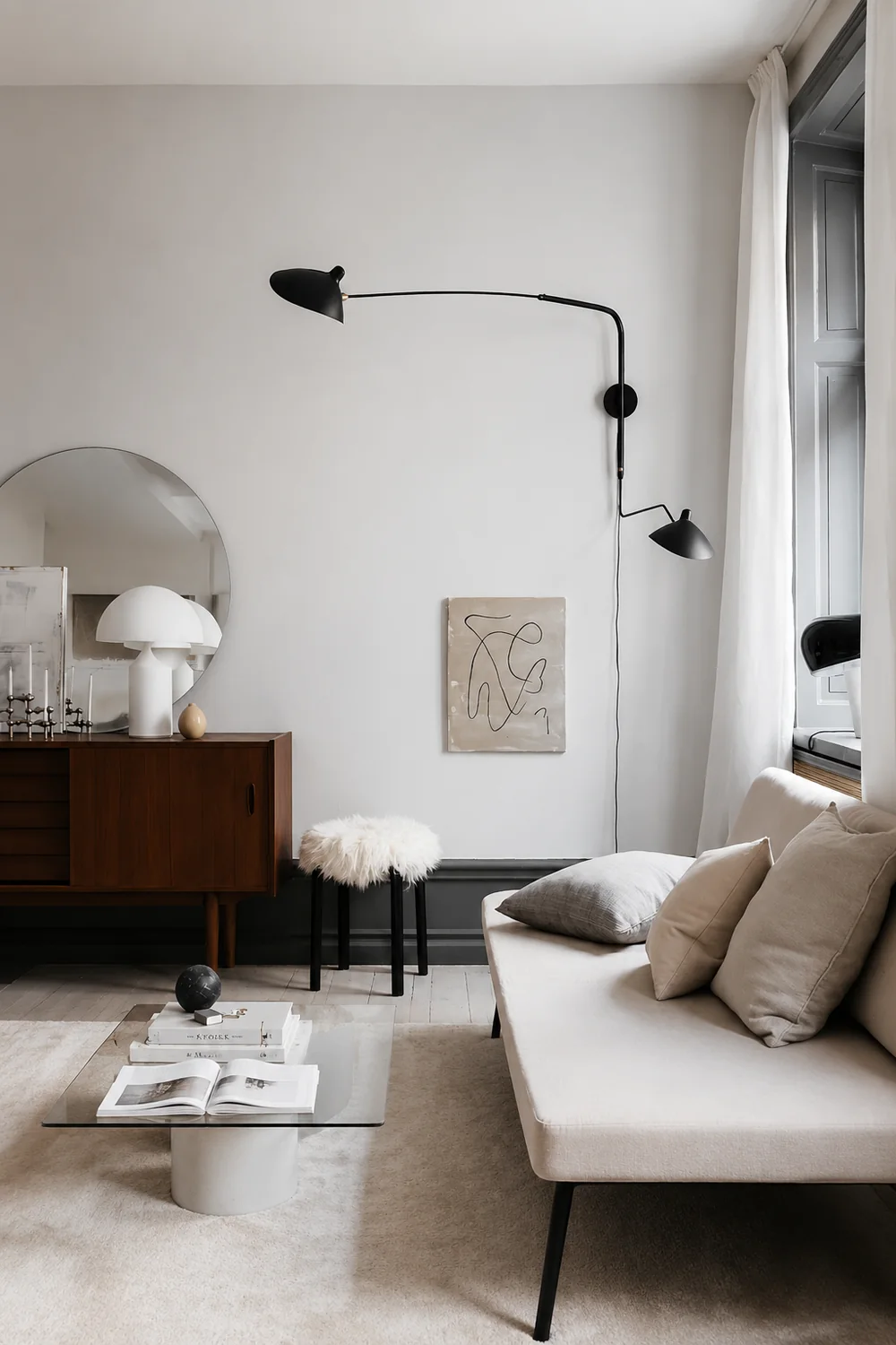 Serge Mouille Plug In Wall Lamp - Lumpaz
