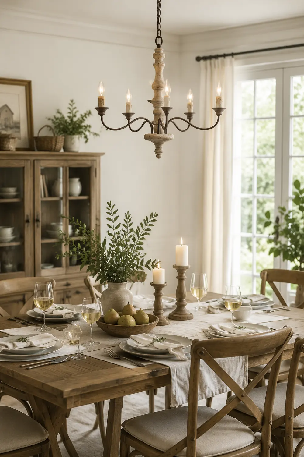 Candlestick Farmhouse chandelier - Lumpaz