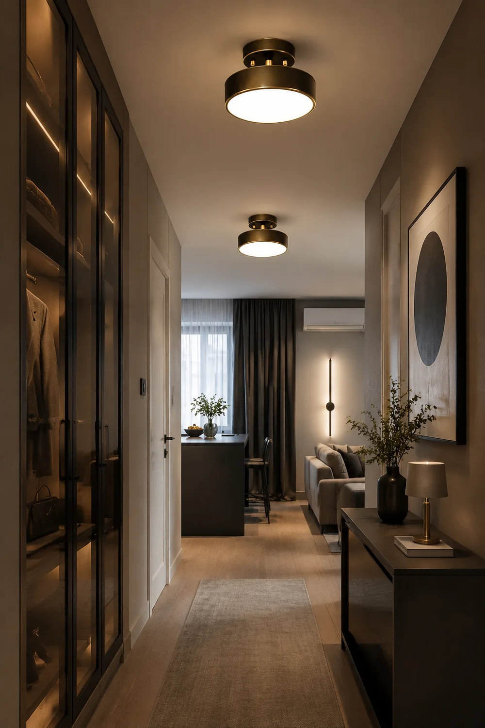 Nordic Industrial Simple Round LED Ceiling Light - Lumpaz