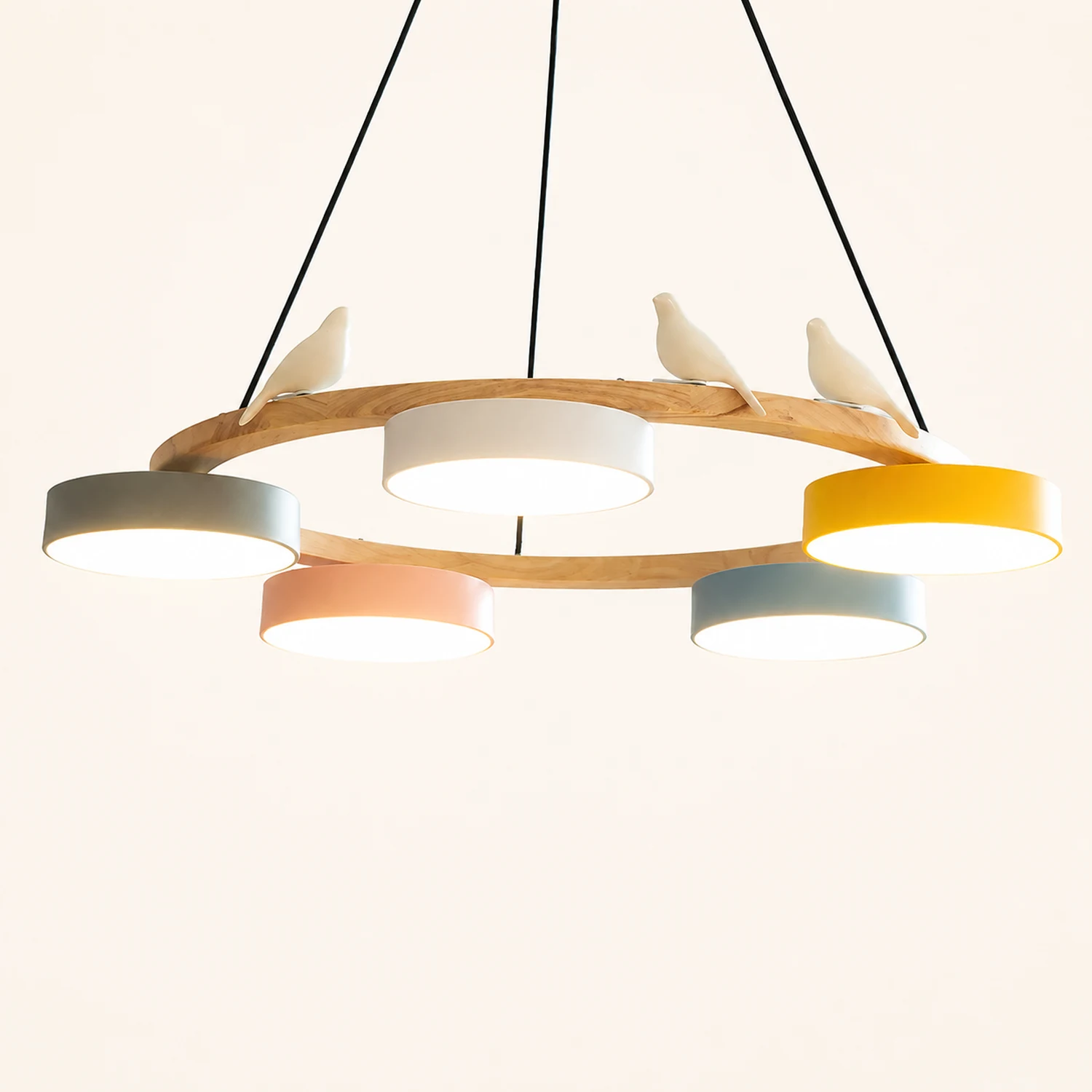 Sienna Bird Round Chandelier - Lumpaz