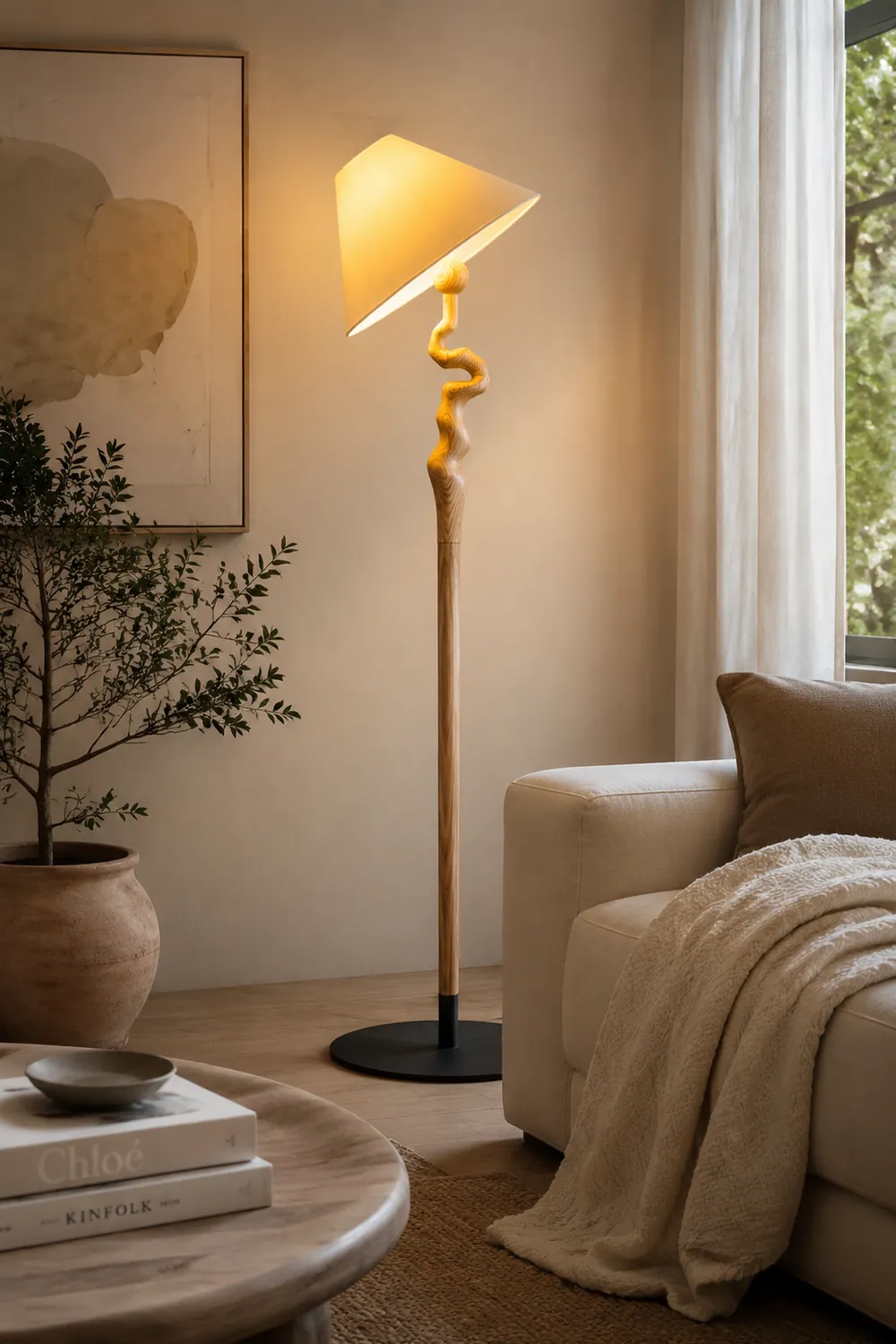 Serpentine Twist Floor Lamp - Lumpaz