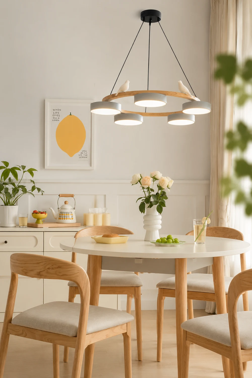 Sienna Bird Round Chandelier - Lumpaz