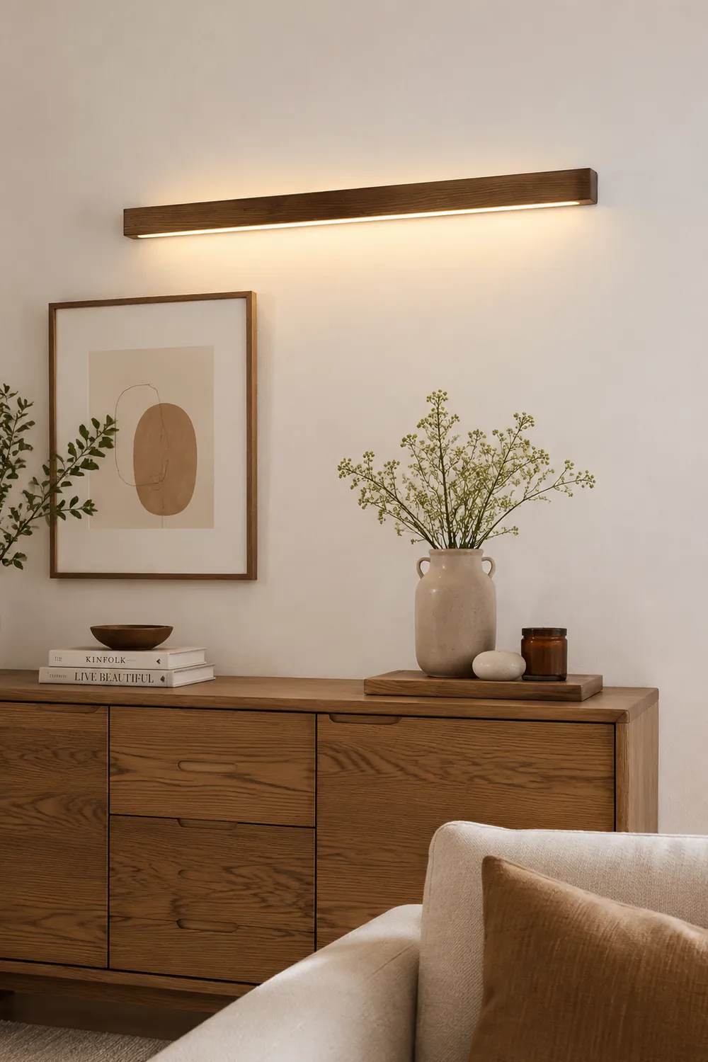 Arlo Linear Wood Wall Light - Lumpaz