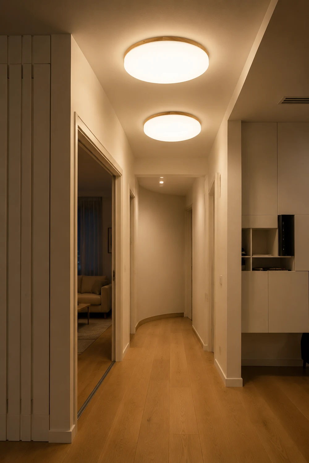 Simple Round Acrylic LED Ceiling Light - Lumpaz