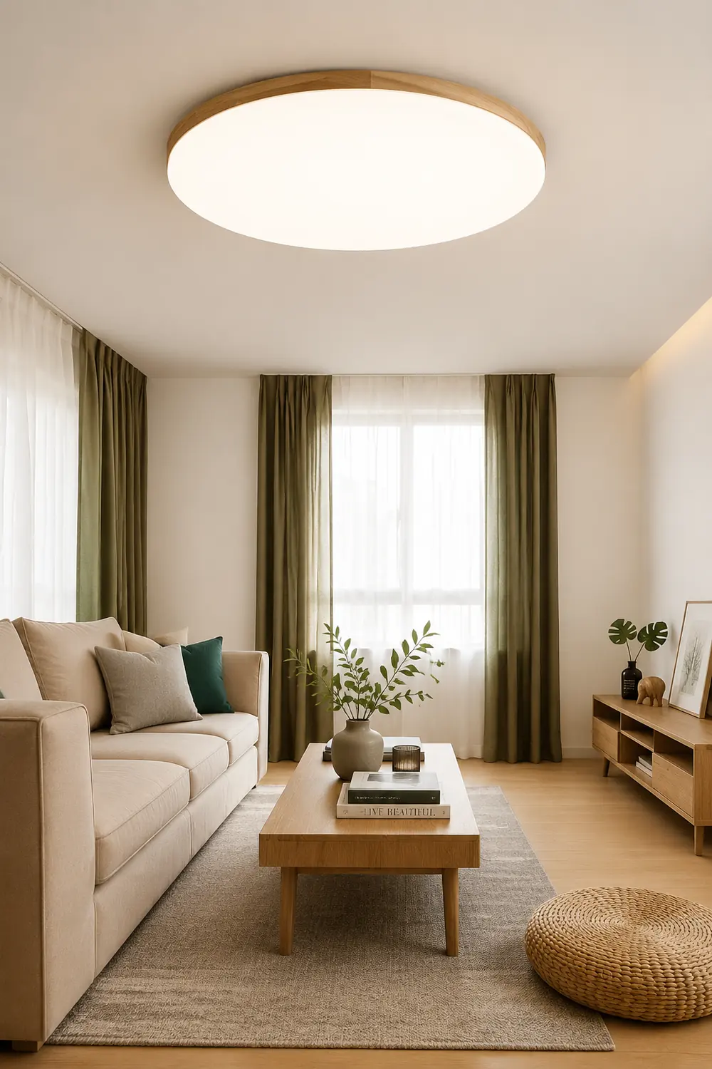 Simple Round Acrylic LED Ceiling Light - Lumpaz