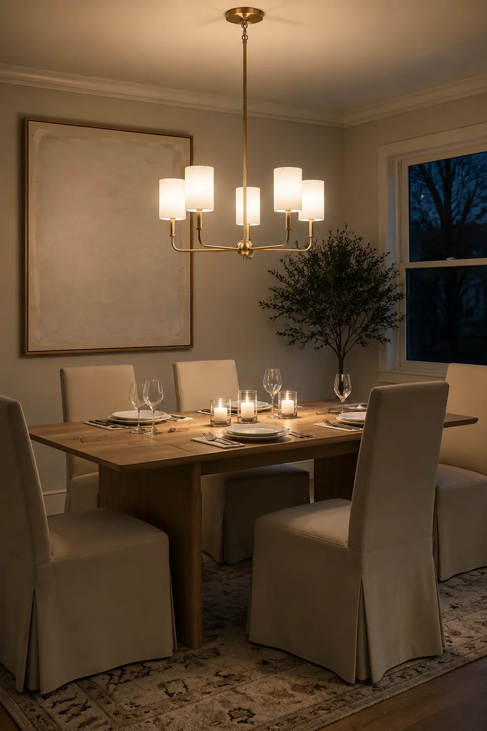 Foxdale Brass Chandelier - Lumpaz