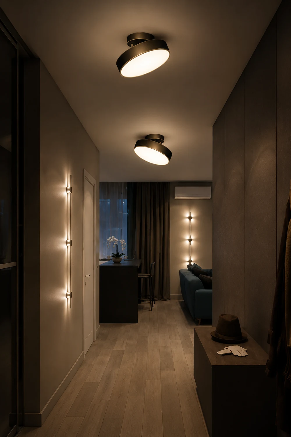 Nordic Industrial Simple Round LED Ceiling Light - Lumpaz