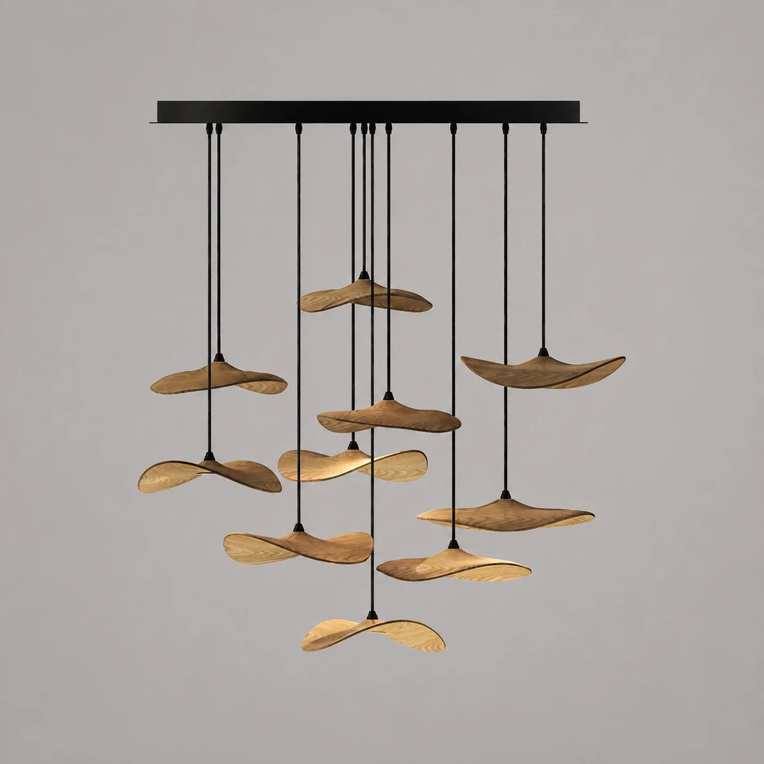 Empty Leaf Chandelier - Lumpaz