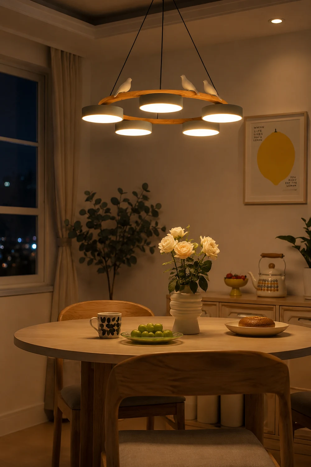 Sienna Bird Round Chandelier - Lumpaz
