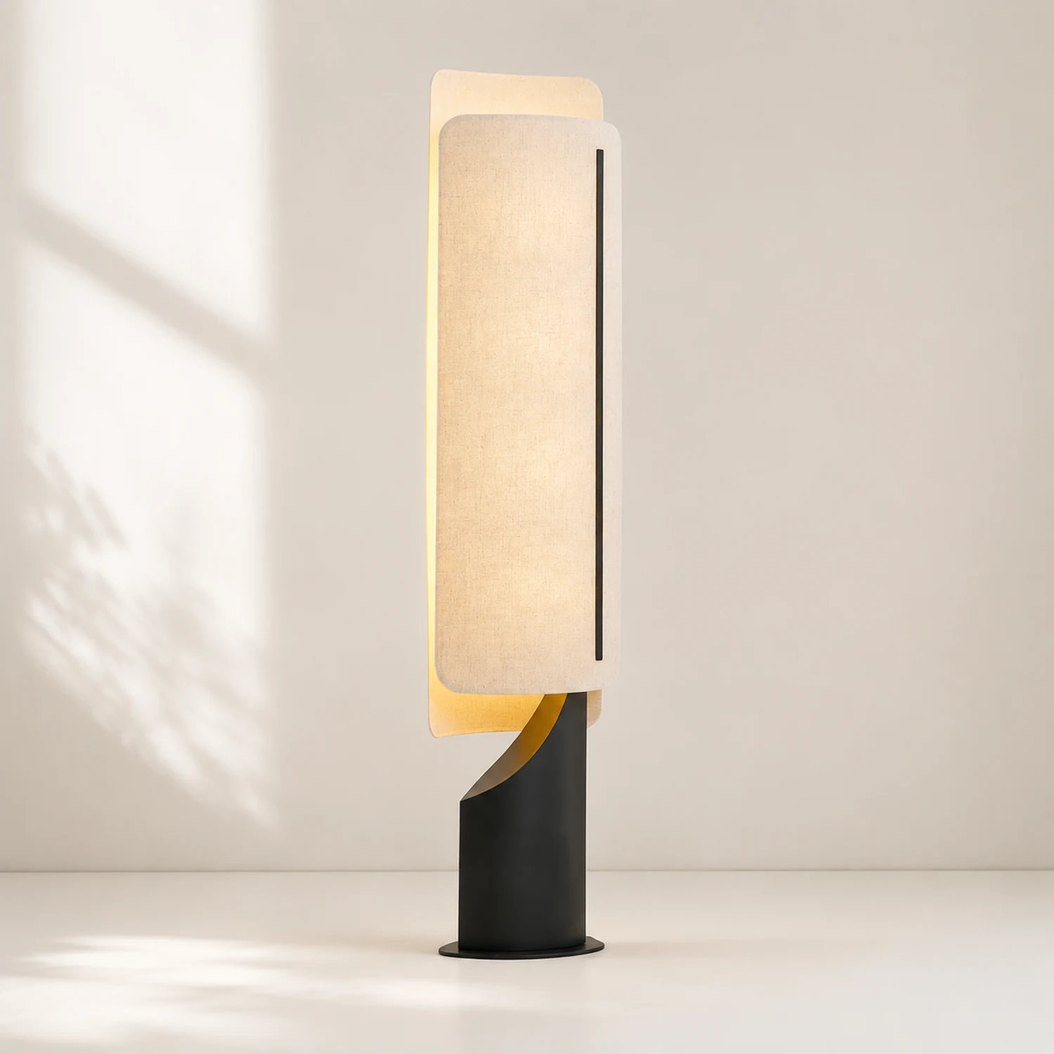 Barrier Linen Floor Lamp - Lumpaz
