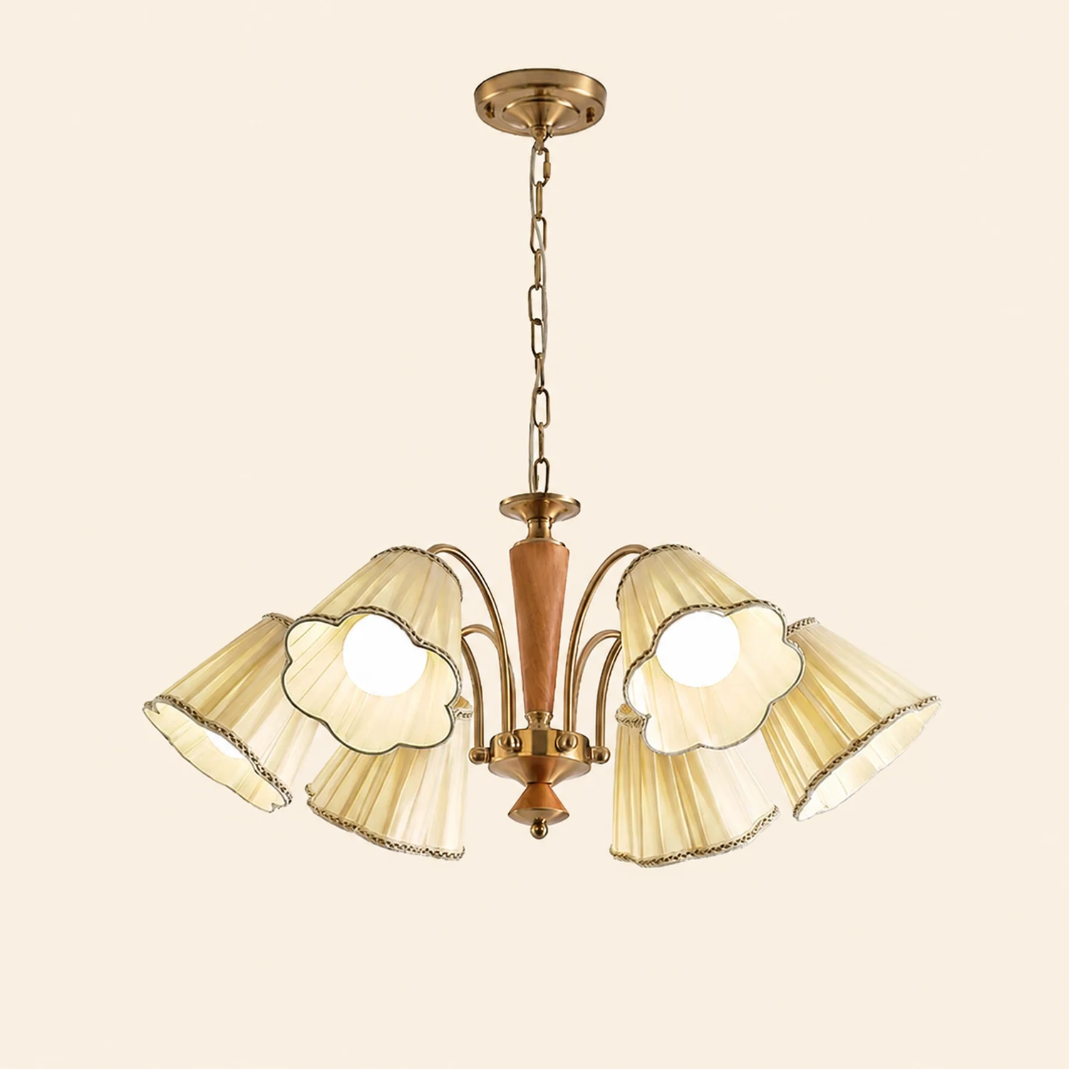 Florentine Fabric Chandelier - Lumpaz