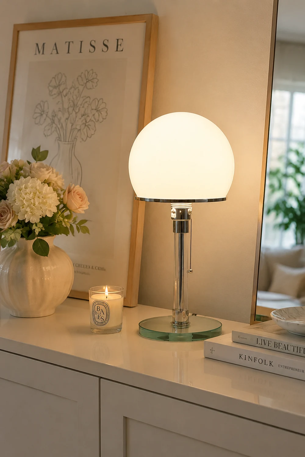 Globe Glass Table Lamp - Lumpaz