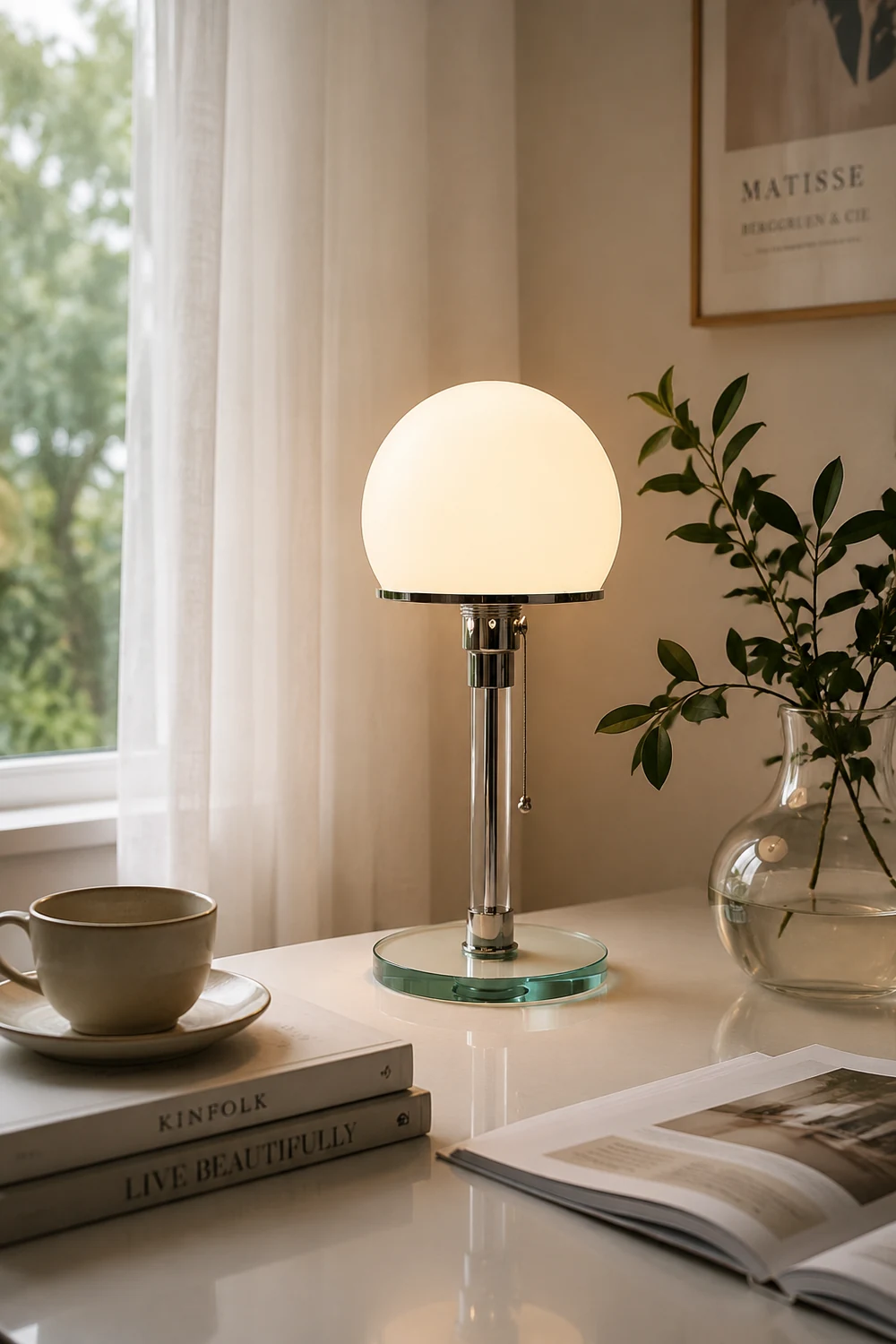 Globe Glass Table Lamp - Lumpaz