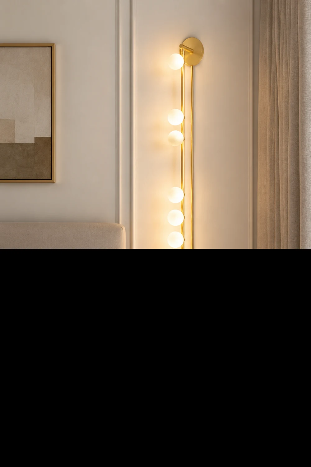 Brass Glass Tube Plug-in Wall Lamp - Lumpaz