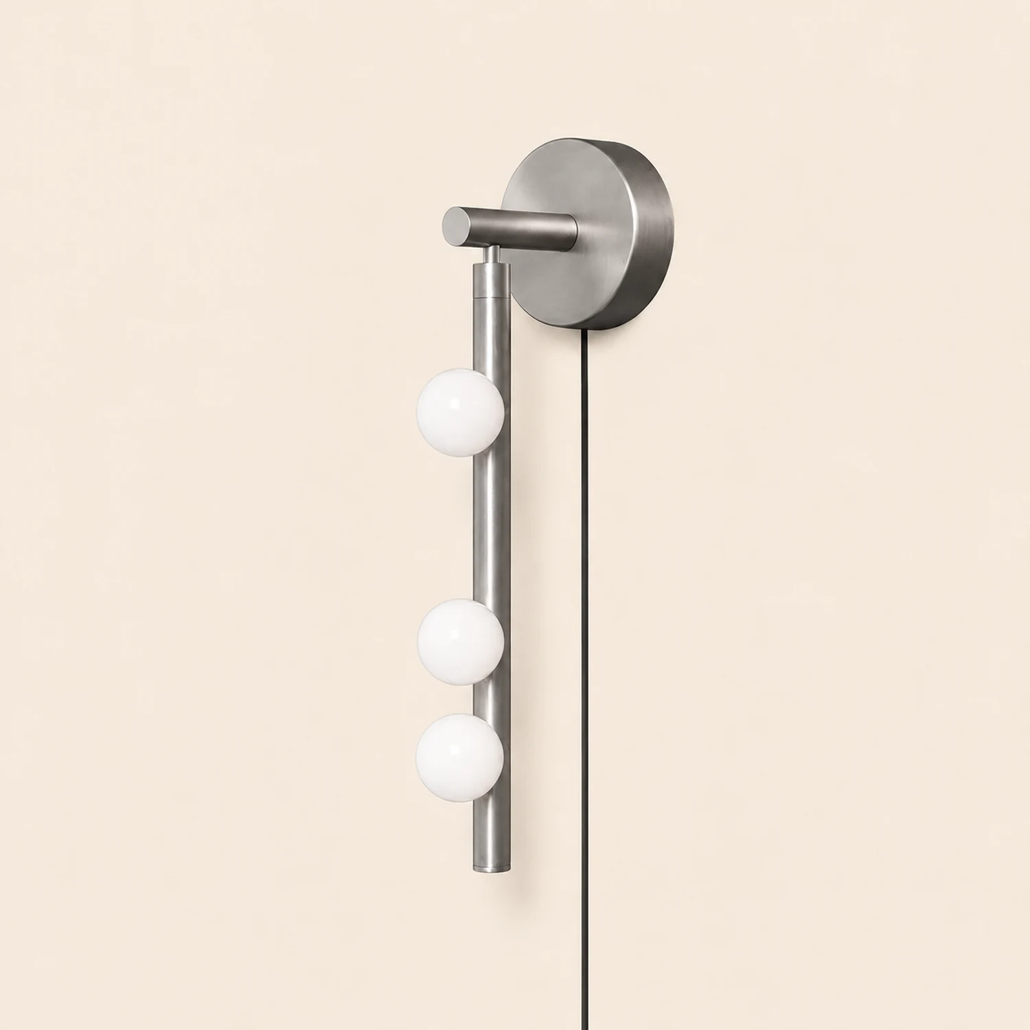 Brass Glass Tube Plug-in Wall Lamp - Lumpaz